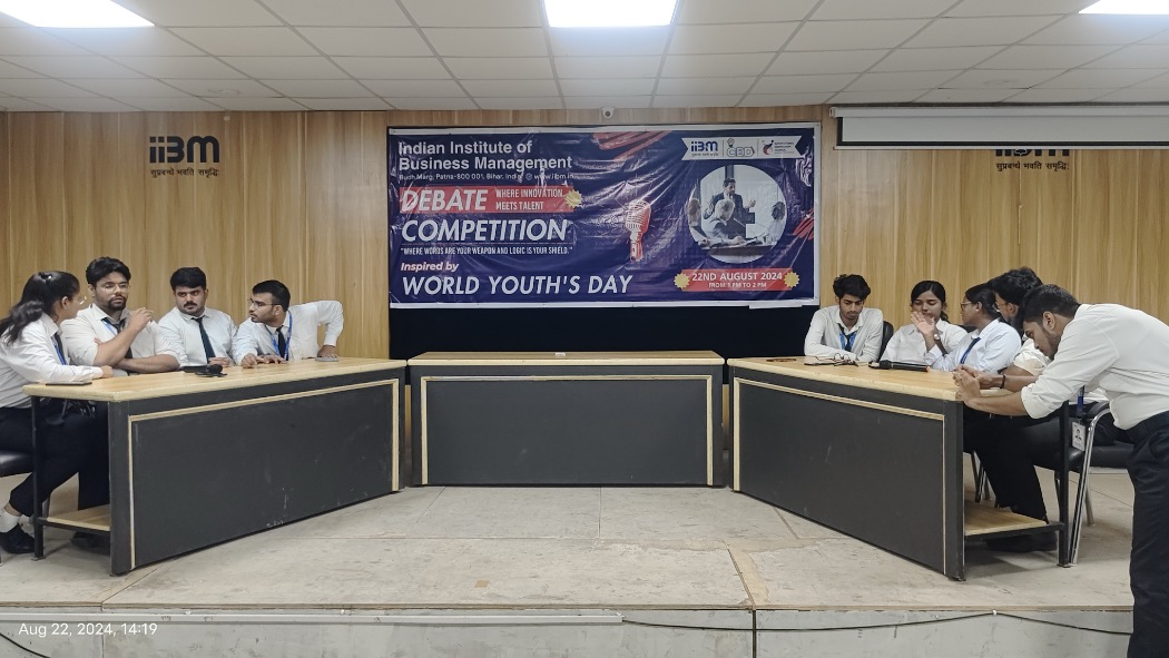 World Youth Day Debate at IIBM Explores Impact of Organised vs. Unorganised Crime